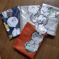 【新品未使用】3枚 非売品スヌーピーSNOOPYフェイスタオル ✨3枚