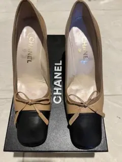 限定お値下げ★CHANEL シャネル バイカラーシューズ23.5cm 裏張り済み