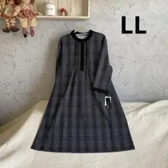 新品　大きいサイズ＊LL ナチュラル　ストレッチ　ロングチュニック　可愛い