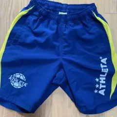 ATHLETA サッカー ハーフパンツ ネイビー・イエロージュニア130