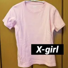 X-girl ピンク Tシャツ Mサイズ