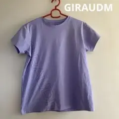 ▽GIRAUDM　ジローム　半袖　カットソー　M　Tシャツ　ドライ　ラベンダー