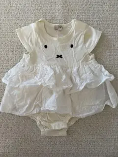 petit main ミッフィー フリル付きロンパース 70サイズ