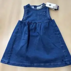PETIT BATEAU デニムジャンバースカート 24M