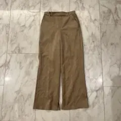 CHIRRY BERRY 裏起毛 センタープレス ストレートパンツ M ベージュ