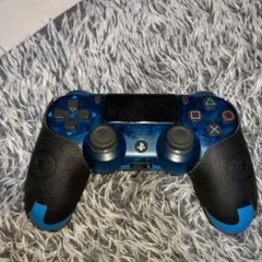PS4 プレステ4 コントローラー グリップ付き ブルー