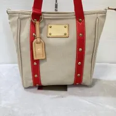 良品 ルイヴィトン ハンドバッグ トートバッグ アンティグアカバMM キャンバス