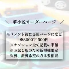 《新規様限定》 夢 オーダー 夢小説オーダー オーダーメイド ！