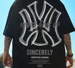 【新商品】ビッグサイズ　半袖　Tシャツ　メンズ　バックプリント　黒　ストリート