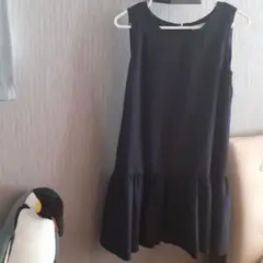 ノースリーブワンピース★ネイビー★夏物