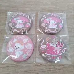 サンリオキャラクターズ 刺繍缶バッジビスケット3