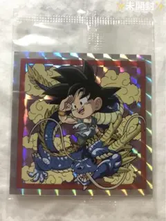 ★未開封ドラゴンボールウエハースシールバイバイドラゴンワー ルドW13-17GR