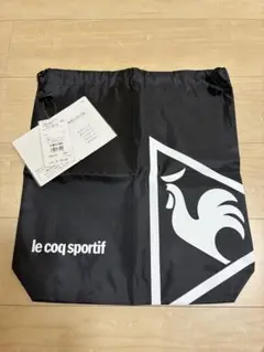 新品未使用　le coq sportif シューズ袋 ブラック 約42×45cm