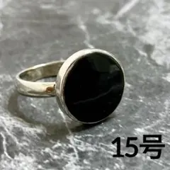 ヴィンテージ　シルバーリング　オニキス　指輪　古着　レトロ　シンプル　オシャレ