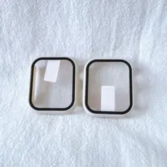 apple watch ケース カバー 45mm スターライト 2個