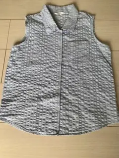 水色 ノースリーブ シャツ nu 140㎝