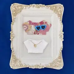 ぬい服10〜12㎝＊2枚セット＊ピンクアロハ