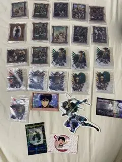 進撃の巨人　一番くじ　E賞 F賞 アクリルスタンド　21個セット　シールおまけ