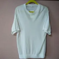 【MUJI Labo】メンズ／コットンハイゲージニット半袖プルオーバー