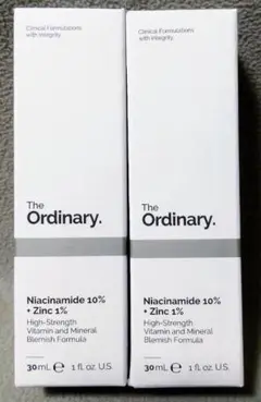 2本組 The Ordinary ナイアシンアミド10% + 亜鉛1% 30ml