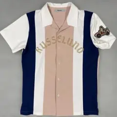 美品　RUSSELUNO ラッセルノ　メンズ　総柄　半袖シャツ　4