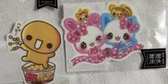 【2点セット】平成シール なっとうちゃん きらうさツインズ　ステッカー