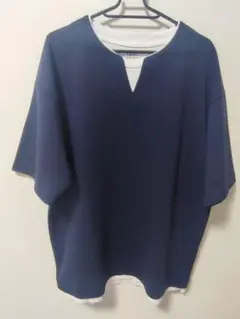 GLOBAL WORK　ライトクッションクール Tシャツ　サイズ M　 ネイビー