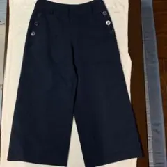 マリークワント　ガウチョパンツ　M ネイビー