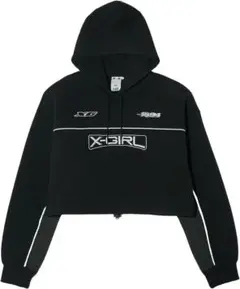 【完売品レア✨】X-GIRL クロップドパーカー ブラック