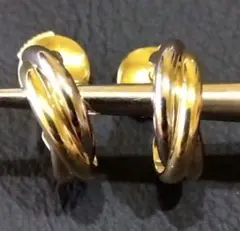 cartier カルティエ トリニティ ピアス K18 750