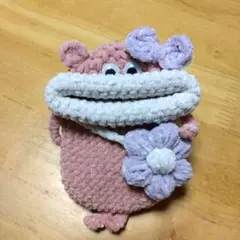 パクパクモンスター　リトルモンスター　パスケース＆巾着セット　ピンクくまさん