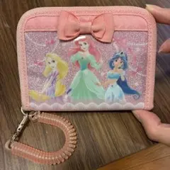 ディズニープリンセス グリッター財布