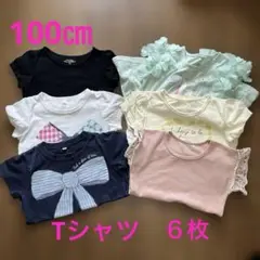 キッズ服100㎝女の子Tシャツ６枚セット西松屋