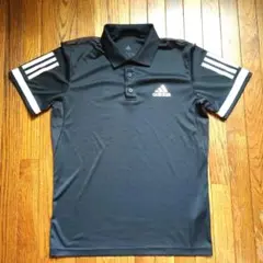 adidas ブラック ポロシャツ
