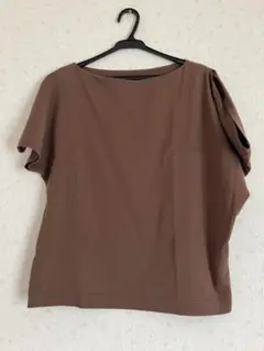 CELFORD セルフォード アシンメトリーTシャツ/ブラウン