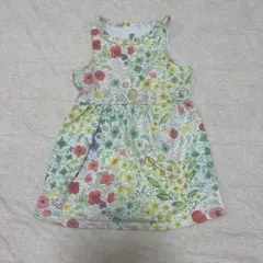 グラニフ　ノースリーブワンピース　女の子　110cm 花柄　YUKO OMORI