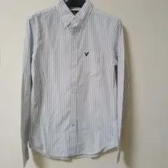 American Eagle メンズ　ストライプ ボタンダウンシャツ　XS