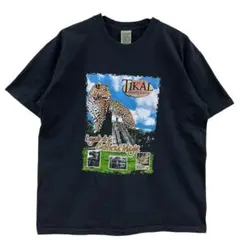 TZOL KIN Tシャツ XL ジャガー ティカル遺跡 マヤ文明【4203】