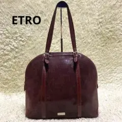 ETRO エトロ トートバッグ ペイズリー ロゴ金具 ワンショルダー 肩掛け