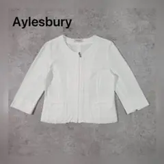 【美品】Aylesbury ノーカラー ホワイトジャケット 9サイズ