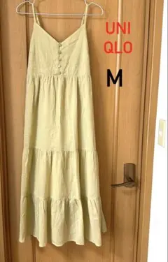 美品】ユニクロ　キャミソールワンピース　1度着用★M