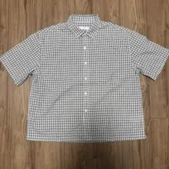 SIGNATURE Crop Check Half Shirt [White]