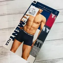 【3枚セット】新品 トミーヒルフィガー ロゴボクサーパンツ Sサイズ ネイビー