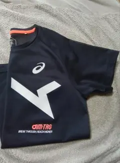 asics 陸上用Tシャツ S 黒