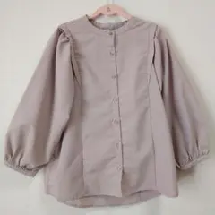 しまむら Mサイズ 七分袖ブラウス ベージュ