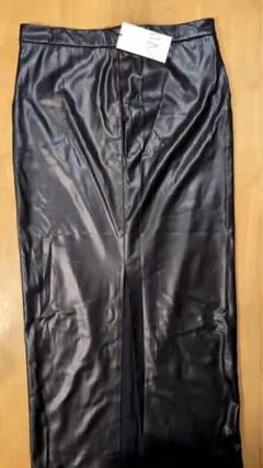 ZARA ブラック合成皮革タイトスカート Lサイズ