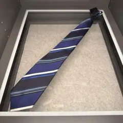 Paul Smith ネクタイ ネイビー ストライプ