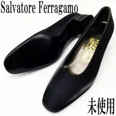【未使用】Salvatore Ferragamo パンプス 5.5B 黒