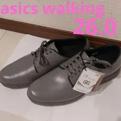 特価❕アシックス❤️ゴアテックス 革靴 グレー 26.0 営業 仕事 雨