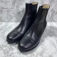 【FABIO RUSCONI】サイドゴア ショートブーツ　ブラック　レザー